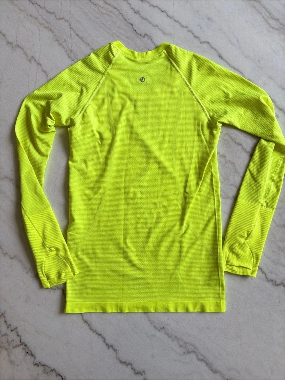 lululemon athletica Swiftly Neon Yellow Performance Long Sleeve - 6